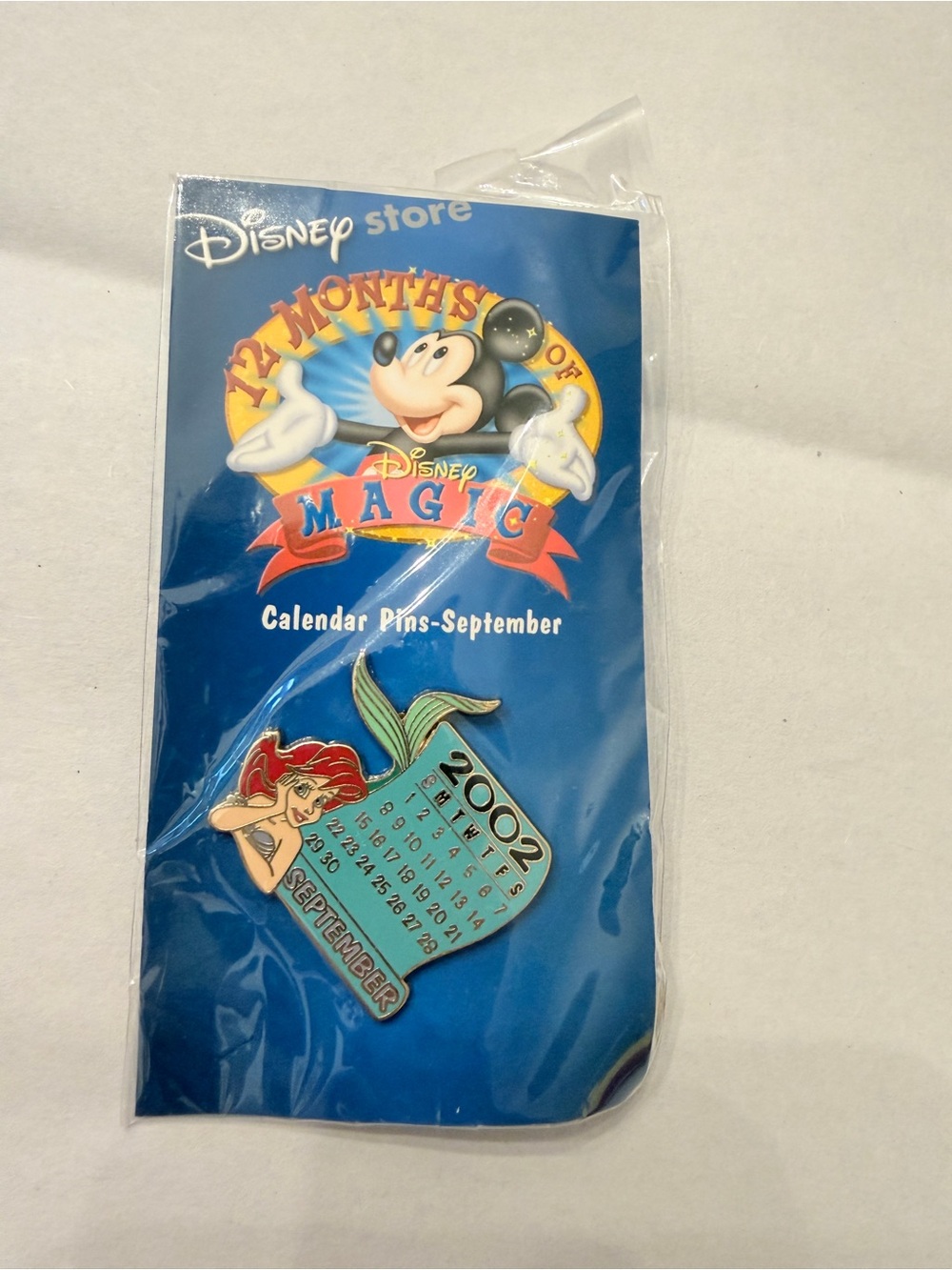 Disney Ariel Calendar Pin - Blue & Red Accent